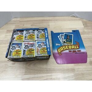 1989 Topps MLB Baseball Real One Box 24 Packs New/Sealed - Damaged Box